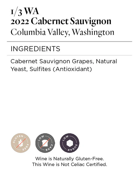 1/3 WA 2022 Cabernet Sauvignon Columbia Valley, Washington - Image 5