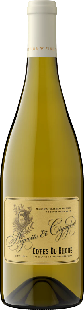 Aigrette et Cigogne 2023 White Blend Côtes du Rhône, France