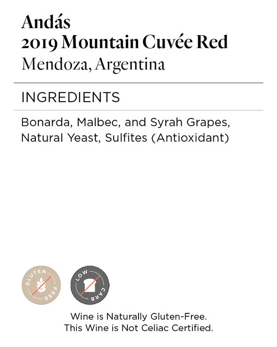Andás 2019 Mountain Cuvée Red Mendoza, Argentina - Image 6