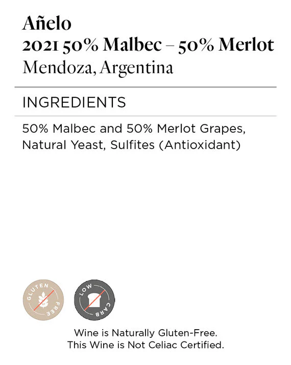 Añelo 2021 Malbec - Merlot Mendoza, Argentina - Image 4