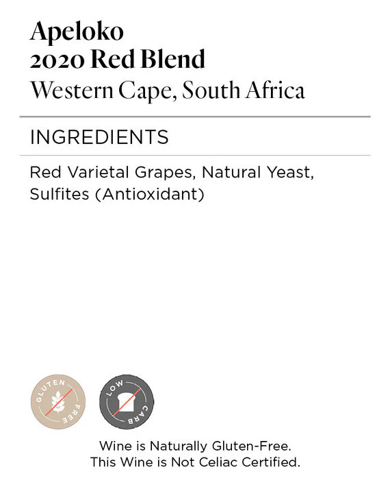 Apeloko 2020 Red Blend Western Cape, South Africa - Image 5
