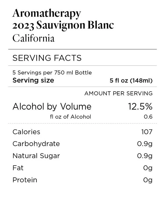 Aromatherapy 2023 Sauvignon Blanc, California - Image 4