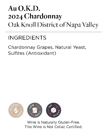 Au O.K.D 2024 Chardonnay Oak Knoll District, Napa Valley - Image 5