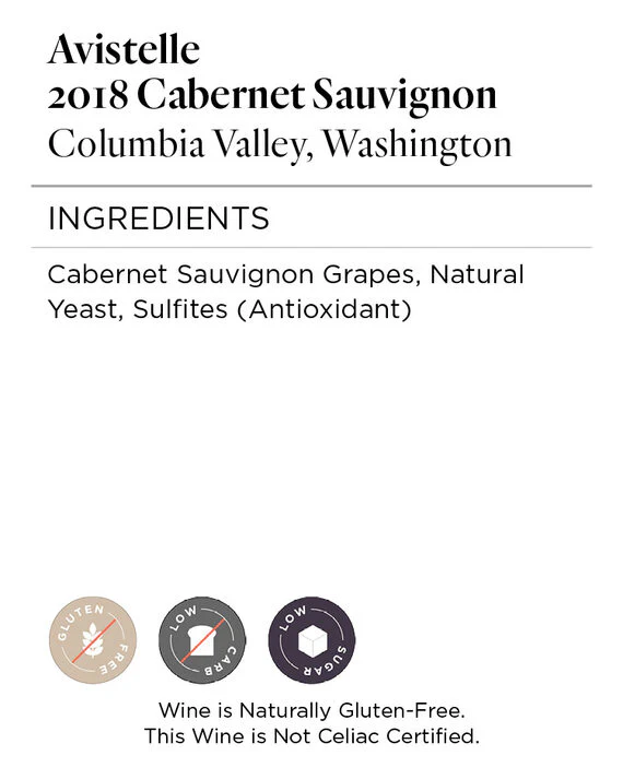 Avistelle 2018 Cabernet Sauvignon Columbia Valley, Washington - Image 5