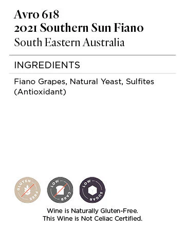 Avro 618 2021 Southern Sun Fiano South Eastern Australia - Image 5