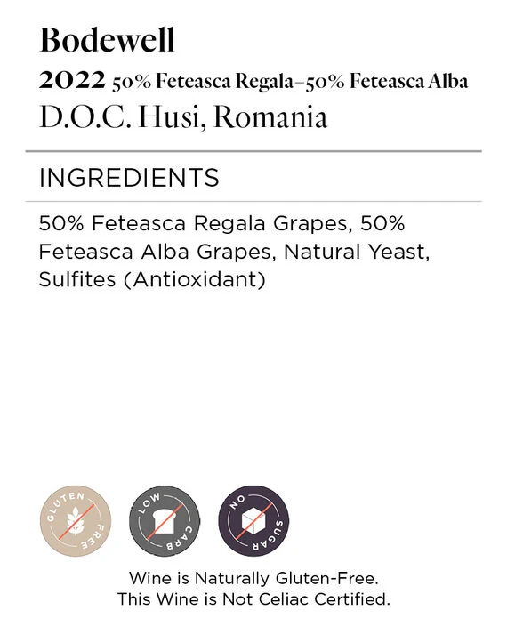 Bodewell 2022 Feteasca Regala - Feteasca Alba D.O.C. Huși, Romania - Image 5