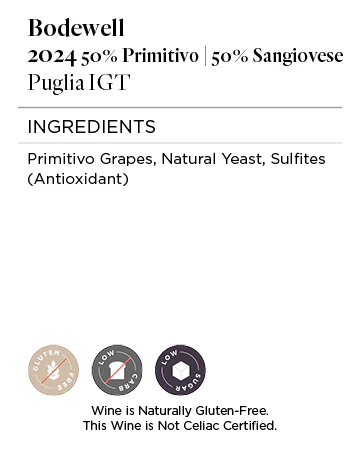 Bodewell 2024 Primitivo - Sangiovese Puglia IGT - Image 5