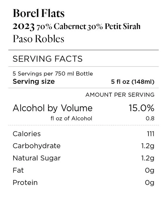 Borel Flats 2023 Cabernet Sauvignon – Petite Sirah Paso Robles, California - Image 4