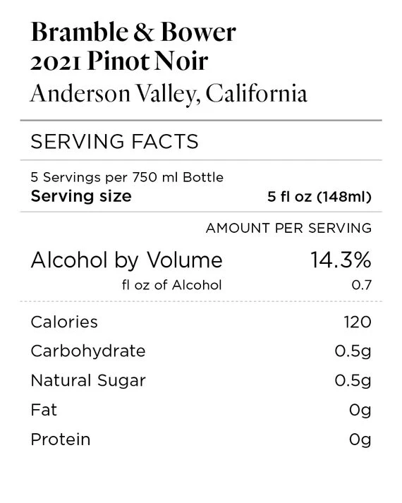 Bramble & Bower 2021 Pinot Noir Anderson Valley, California - Image 4