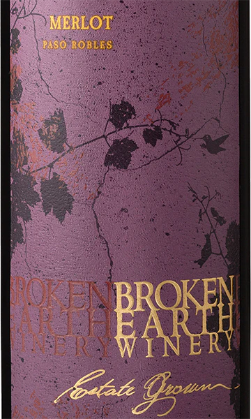 Broken Earth Winery MV Estate Merlot Paso Robles, California - Image 2