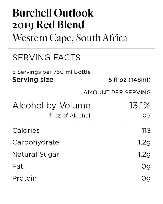 Burchell Outlook 2019 Red Blend Western Cape, South Africa - Image 3