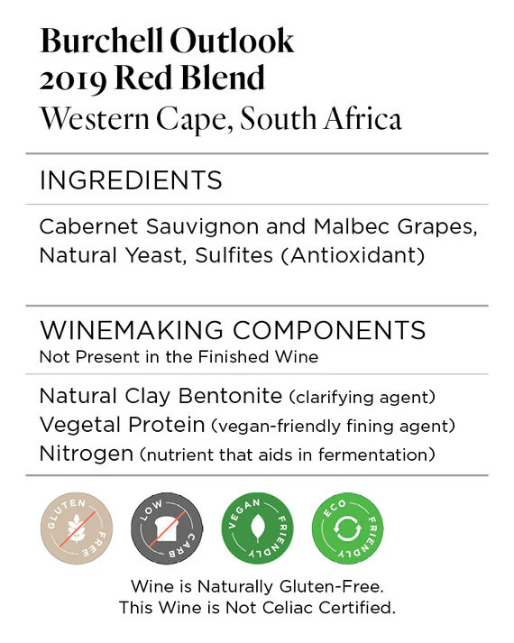 Burchell Outlook 2019 Red Blend Western Cape, South Africa - Image 4