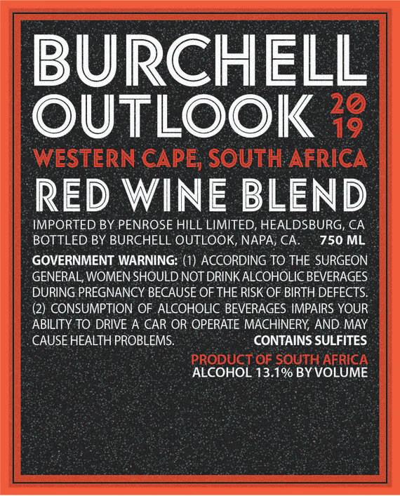 Burchell Outlook 2019 Red Blend Western Cape, South Africa - Image 6
