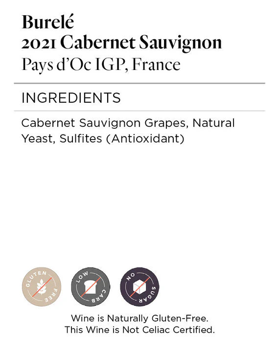 Burelé 2021 Cabernet Sauvignon Pays d'Oc IGP, France - Image 5