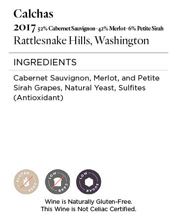 Calchas 2017 Varietal Blend Rattlesnake Hills, Washington - Image 5