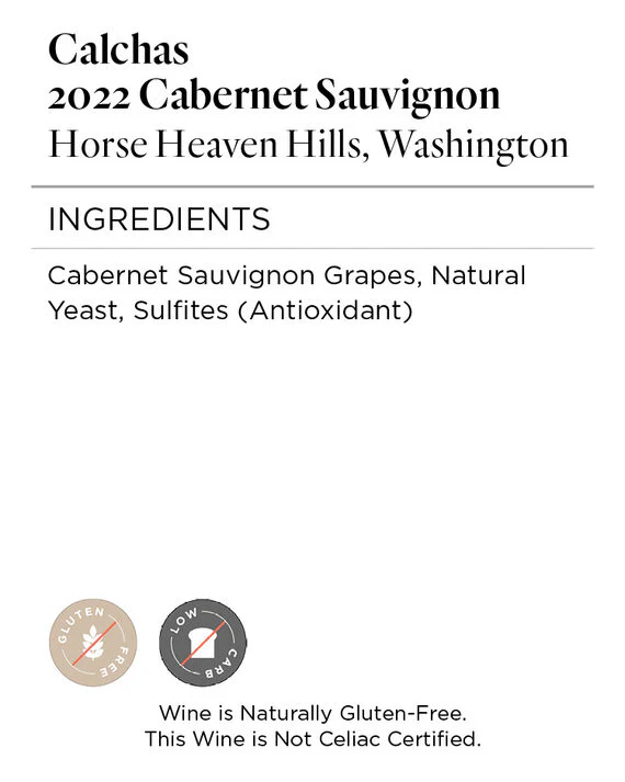 Calchas 2022 Cabernet Sauvignon Horse Heaven Hills, Washington - Image 5