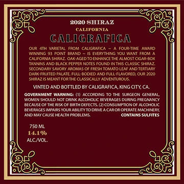 Caligrafica 2020 Shiraz California - Image 3