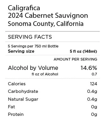 Caligrafica 2024 Cabernet Sauvignon Sonoma County, California - Image 4