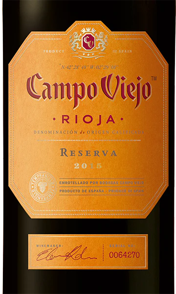 Campo Viejo 2015 Rioja Reserva Tempranillo Rioja DOC, Spain - Image 2