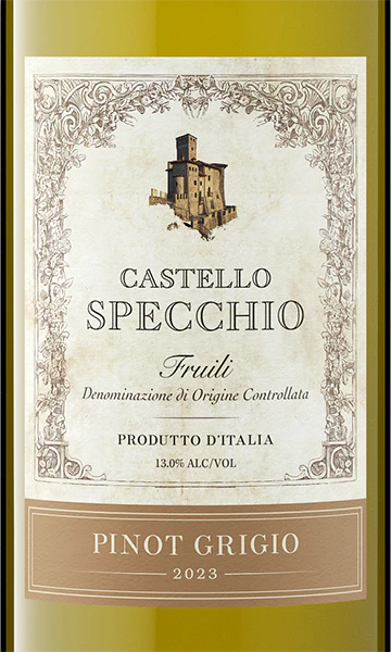 Castello Specchio 2023 Pinot Grigio DOC Fruili, Italy - Image 2