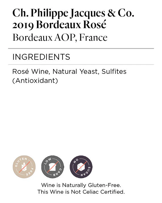 Ch. Philippe Jacques & Co. 2019 Bordeaux Rosé Bordeaux AOP, France - Image 5