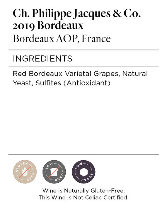 Ch. Philippe Jacques & Co. 2019 Bordeaux Rouge Bordeaux AOP, France - Image 5