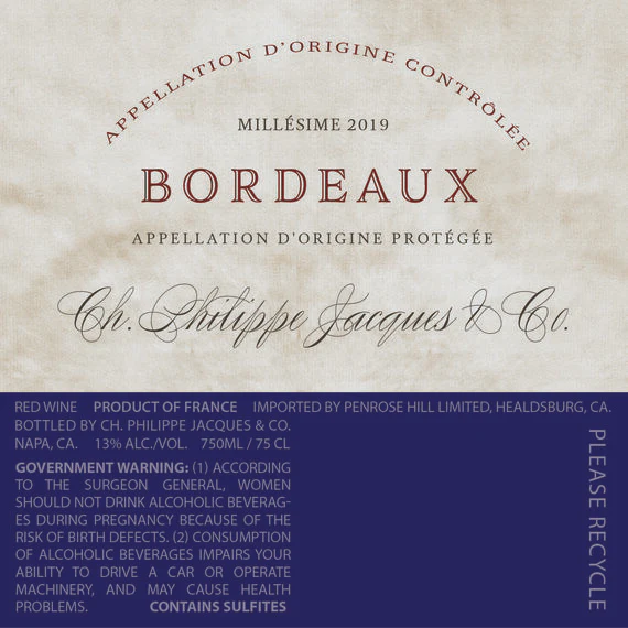 Ch. Philippe Jacques & Co. 2019 Bordeaux Rouge Bordeaux AOP, France - Image 7