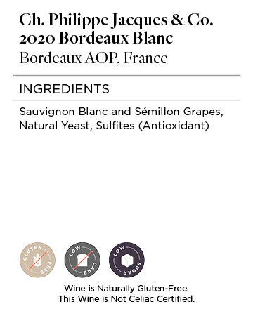 Ch. Philippe Jacques & Co. 2020 Bordeaux Blanc Bordeaux AOP, France - Image 6