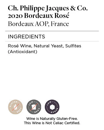 Ch. Philippe Jacques & Co. 2020 Bordeaux Rosé Bordeaux AOP, France - Image 6