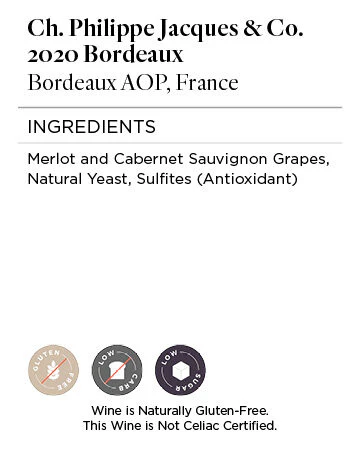 Ch. Philippe Jacques & Co. 2020 Bordeaux Rouge Bordeaux AOP, France - Image 6