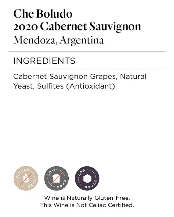Che Boludo 2020 Cabernet Sauvignon Mendoza, Argentina - Image 5