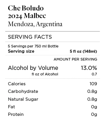 Che Boludo 2024 Malbec Mendoza, Argentina - Image 4