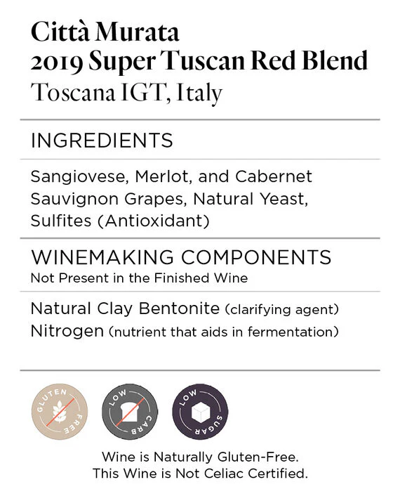 Città Murata 2019 Super Tuscan Red Blend Toscana IGT, Italy - Image 6