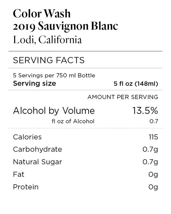 Color Wash 2019 Sauvignon Blanc Lodi, California - Image 4