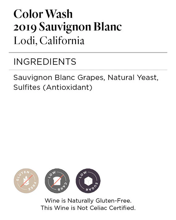 Color Wash 2019 Sauvignon Blanc Lodi, California - Image 5