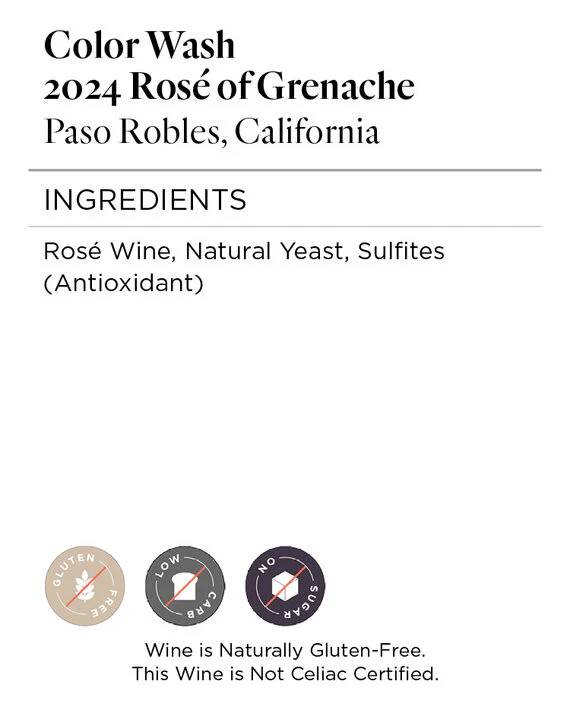 Color Wash 2024 Rosé of Grenache Paso Robles, California - Image 5