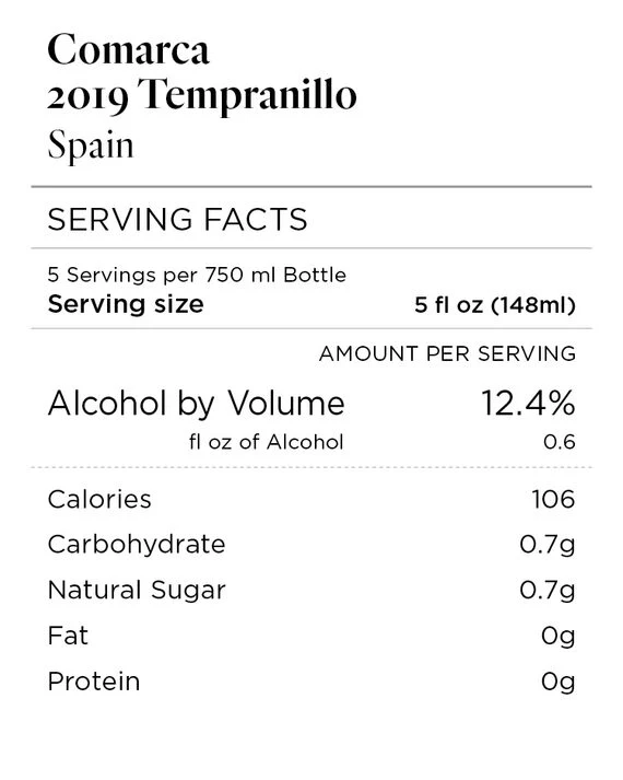 Comarca 2019 Tempranillo Spain - Image 6