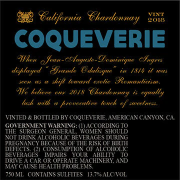 Coqueverie 2018 Chardonnay, California - Image 3