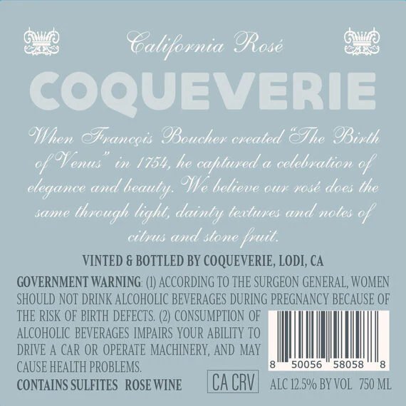Coqueverie 2022 Rosé, California - Image 3