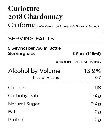 Curioture 2018 Chardonnay Monterey County - Sonoma County, California - Image 4