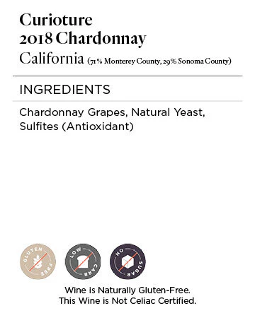 Curioture 2018 Chardonnay Monterey County - Sonoma County, California - Image 5