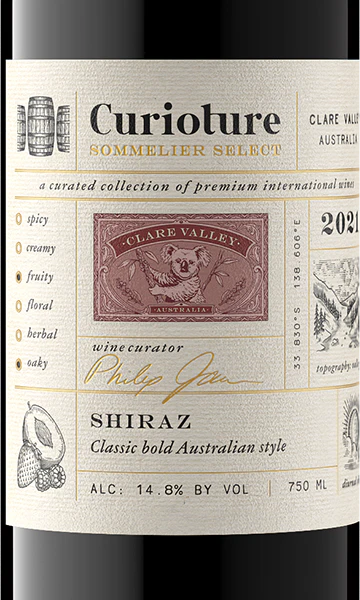 Curioture 2021 Shiraz Clare Valley, Australia - Image 2