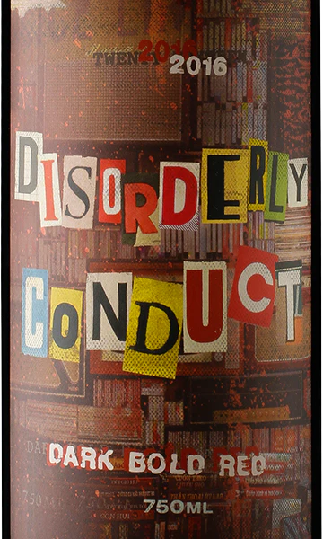 Disorderly Conduct 2016 Dark Bold Red California - Image 2