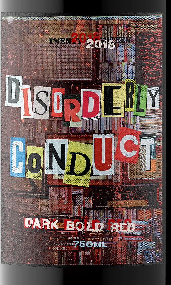Disorderly Conduct 2018 Dark Bold Red California - Image 2
