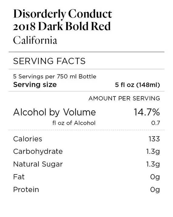 Disorderly Conduct 2018 Dark Bold Red California - Image 4