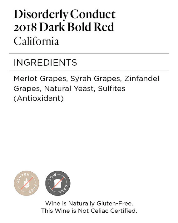 Disorderly Conduct 2018 Dark Bold Red California - Image 5