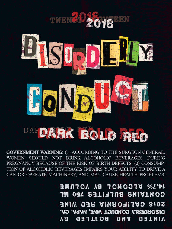 Disorderly Conduct 2018 Dark Bold Red California - Image 7