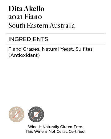 Dita Akello 2021 Fiano South Eastern Australia, Australia - Image 5