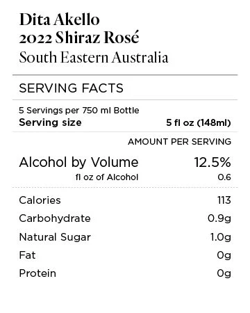 Dita Akello 2022 Shiraz Rosé South Eastern Australia, Australia - Image 4