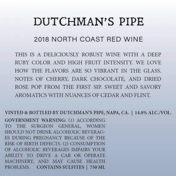 Dutchman's Pipe 2018 North Coast Red North Coast, California - Image 7
